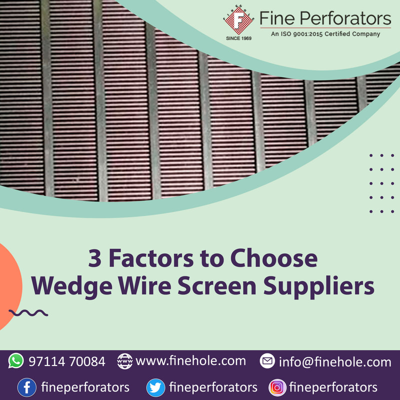 wedge wire screen suppliers 